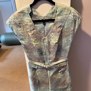 Womens designer pastel summer midi dress